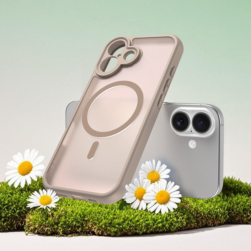 Custodia MagSafe per Apple iPhone 17, Techsuit, HaloFrost II, Dorata