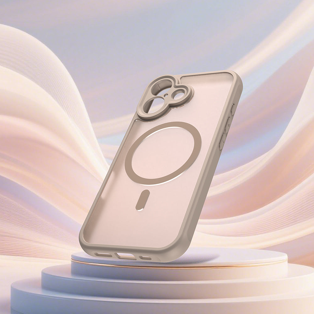 Custodia MagSafe per Apple iPhone 17, Techsuit, HaloFrost II, Dorata