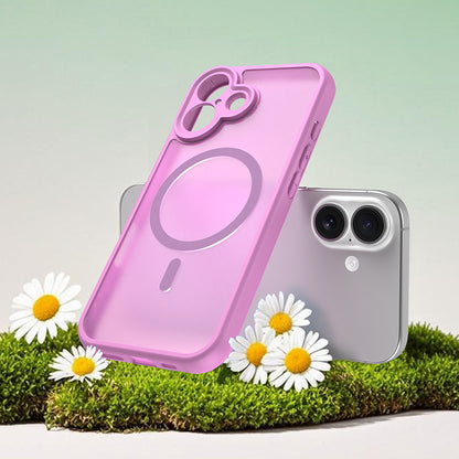 Custodia MagSafe per Apple iPhone 17, Techsuit, HaloFrost II, Rosa