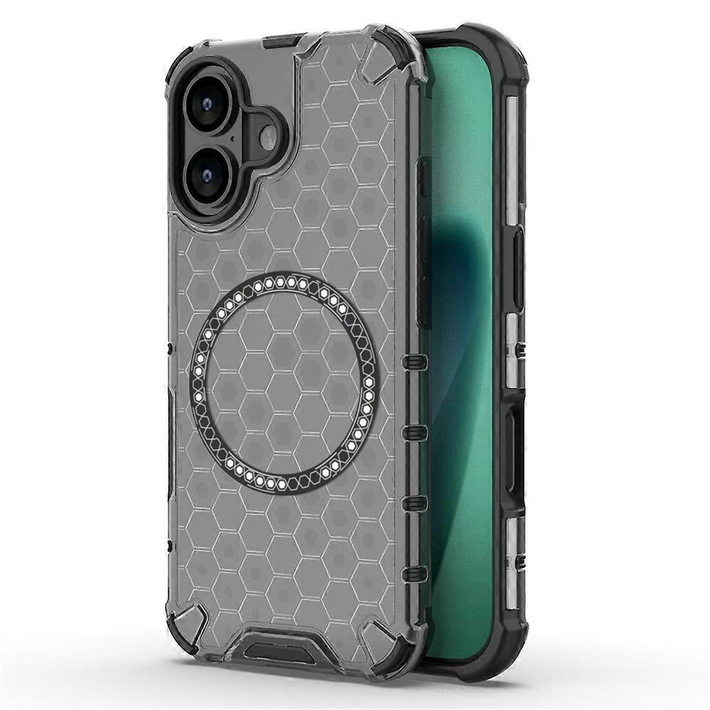 Custodia MagSafe per Apple iPhone 17, Techsuit, HoneyComb Shield, Nera