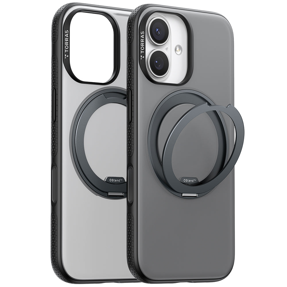 Custodia MagSafe per Apple iPhone 17, Torras, Ostand R Fitness, Nera