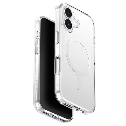 Custodia MagSafe per Apple iPhone 17, UNIQ, Clario MagClick, Trasparente