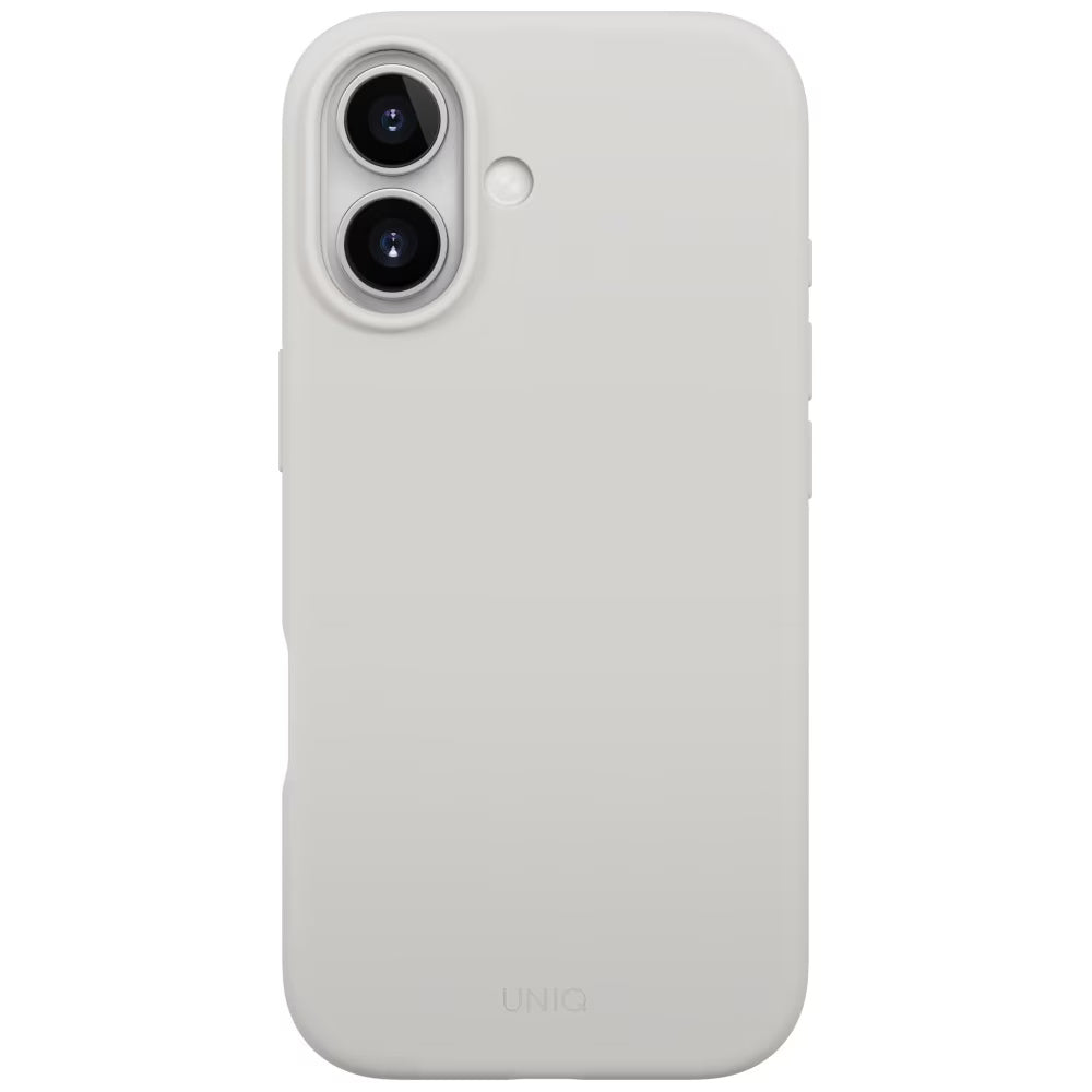 Custodia MagSafe per Apple iPhone 17, UNIQ, Lino MagClick, Grigio