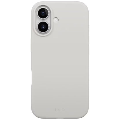 Custodia MagSafe per Apple iPhone 17, UNIQ, Lino MagClick, Grigio
