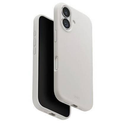 Custodia MagSafe per Apple iPhone 17, UNIQ, Lino MagClick, Grigio