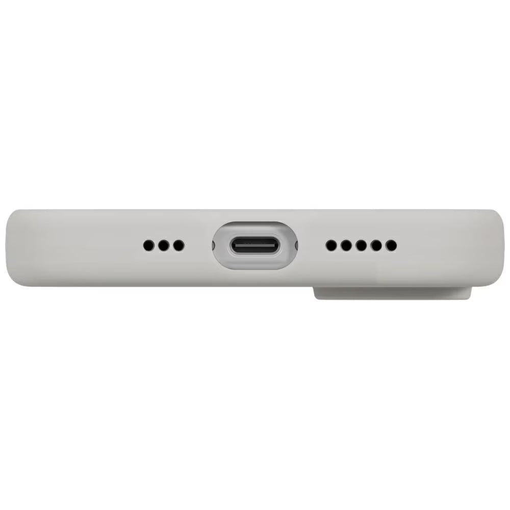 Custodia MagSafe per Apple iPhone 17, UNIQ, Lino MagClick, Grigio