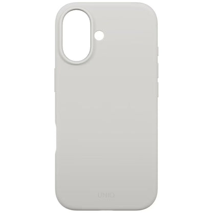 Custodia MagSafe per Apple iPhone 17, UNIQ, Lino MagClick, Grigio