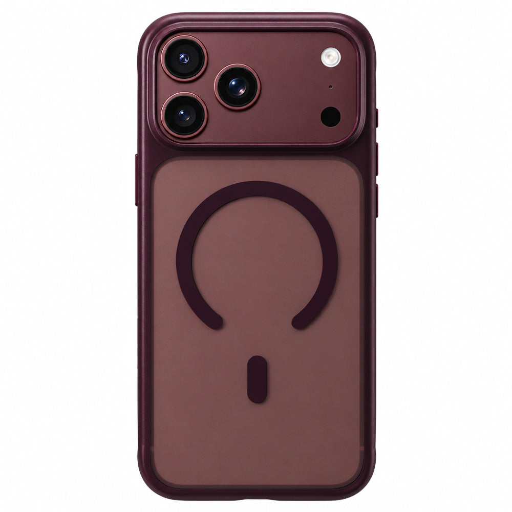 Custodia MagSafe per Apple iPhone 18 Pro / 17 Pro, Blueo, APE Anti-Drop, bordeaux