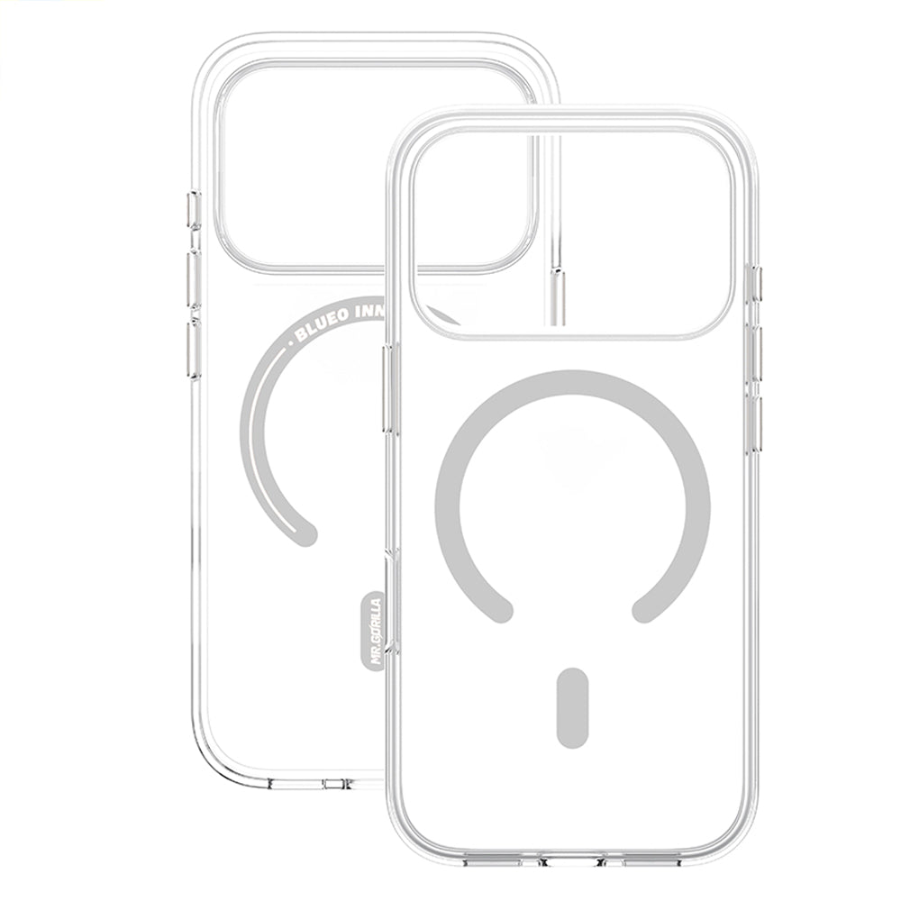 Custodia MagSafe per Apple iPhone 18 Pro / 17 Pro, Blueo, Crystal Pro Anti-Drop, trasparente