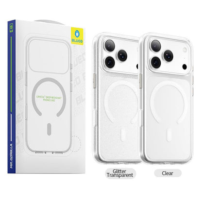 Custodia MagSafe per Apple iPhone 18 Pro / 17 Pro, Blueo, Crystal Pro Anti-Drop, trasparente
