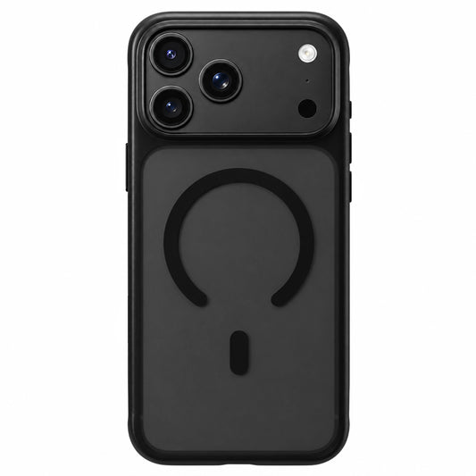 Custodia MagSafe per Apple iPhone 18 Pro / 17 Pro, Blueo, delicata sulla pelle e antiurto, nera satinata