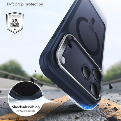 Custodia MagSafe per Apple iPhone 18 Pro / 17 Pro, ESR, Classic Hybrid Kickstand, Blu Satinato