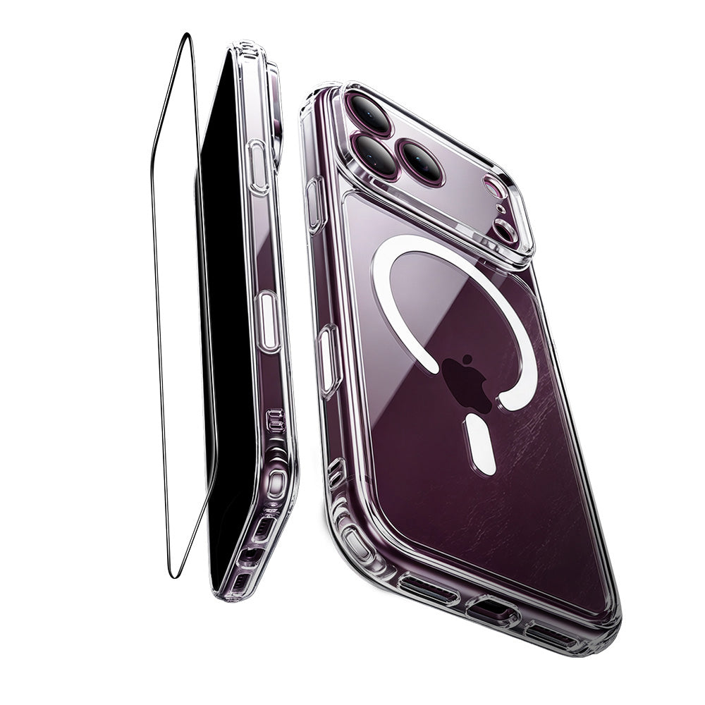 Custodia MagSafe per Apple iPhone 18 Pro / 17 Pro, ESR, Classic Hybrid con protezione per schermo, Trasparente