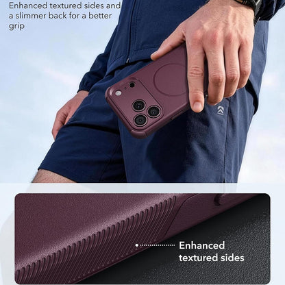 Custodia MagSafe per Apple iPhone 18 Pro / 17 Pro, ESR, Cyber, bordeaux scuro satinato