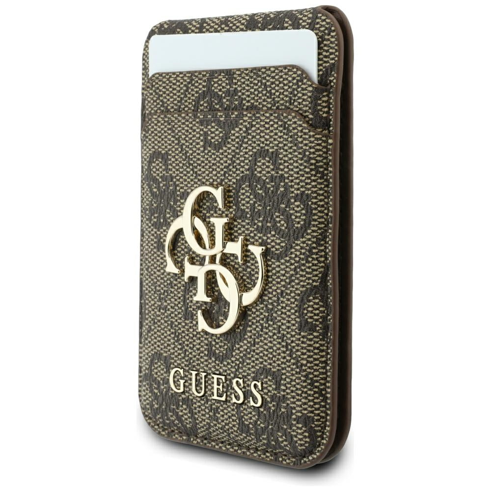 Custodia MagSafe per Apple iPhone 18 Pro / 17 Pro, Guess, 4G Cardslot, Marrone