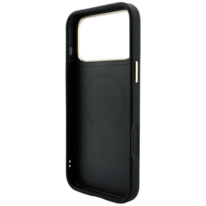 Custodia MagSafe per Apple iPhone 18 Pro / 17 Pro, Guess, 4G Embossed Classic, Nera