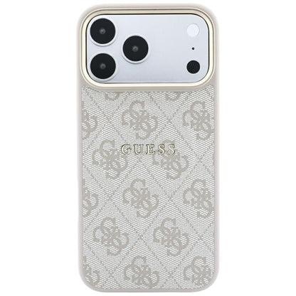 Custodia MagSafe per Apple iPhone 18 Pro / 17 Pro, Guess, 4G Embossed Classic, Rosa