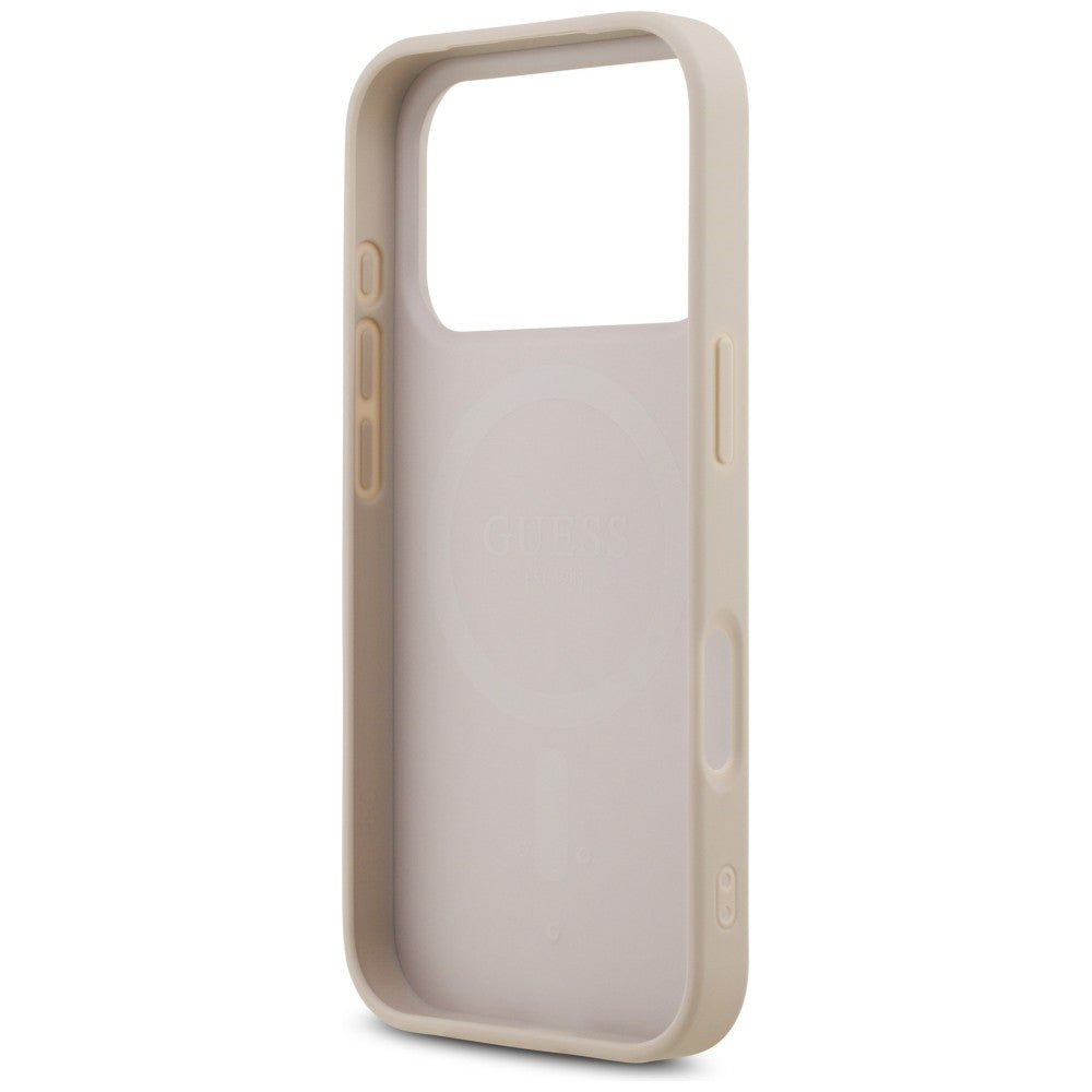 MagSafe Case for Apple iPhone 18 Pro / 17 Pro, Guess, 4G Triangle Strass, Pink