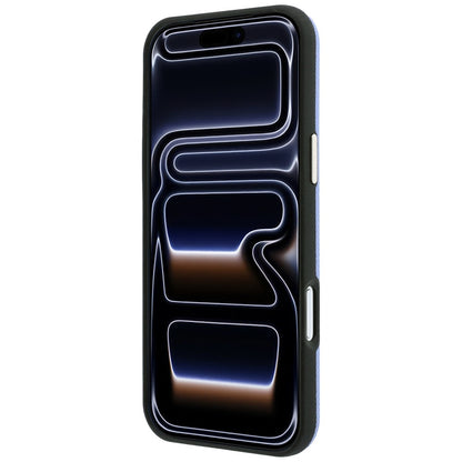 Custodia MagSafe per Apple iPhone 18 Pro / 17 Pro, Guess, Logo Rotondo con Strass Granulato, Blu