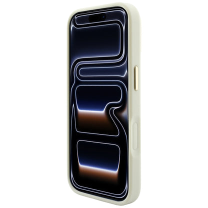 Custodia MagSafe per Apple iPhone 18 Pro / 17 Pro, Guess, Saffiano Peony Ring, Beige