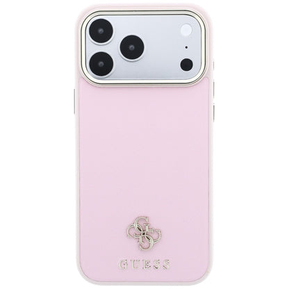 Custodia MagSafe per Apple iPhone 18 Pro / 17 Pro, Guess, Saffiano Small 4G Classic, Rosa