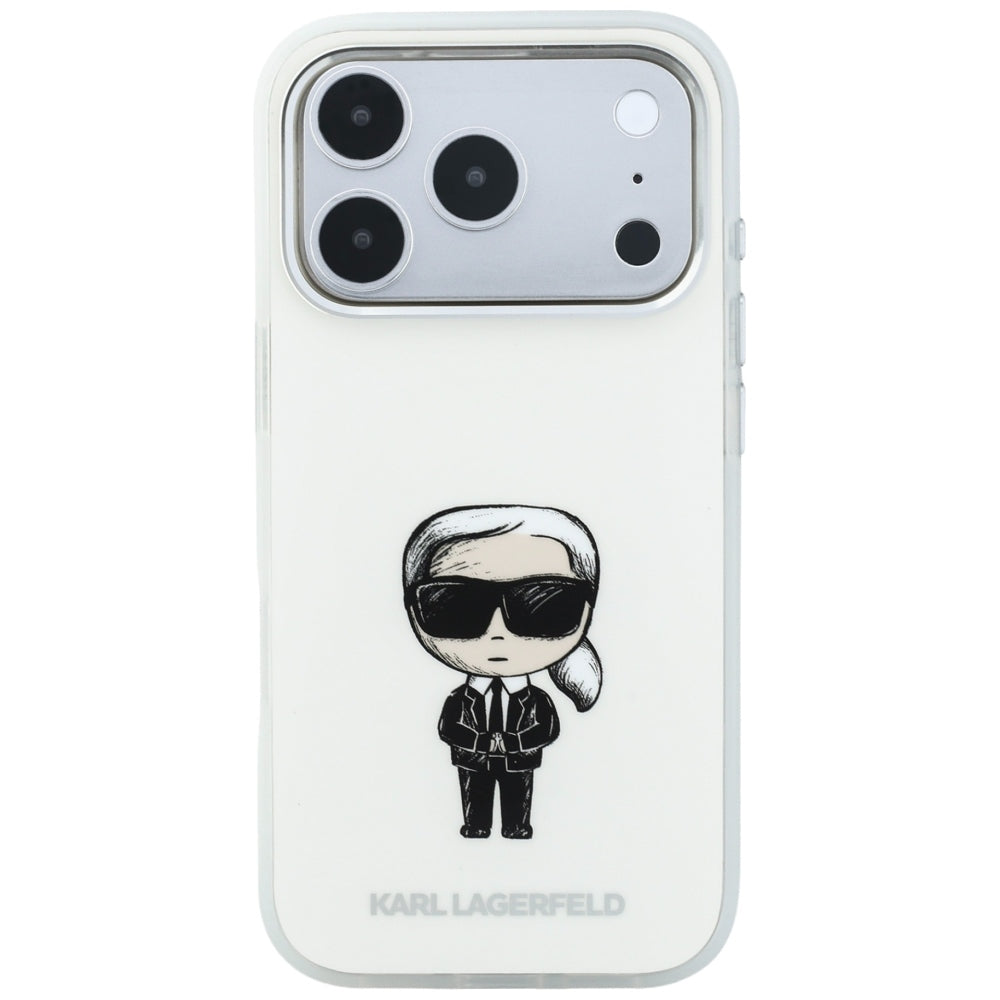 MagSafe Case for Apple iPhone 18 Pro / 17 Pro, Karl Lagerfeld, HC IML Ikonik Sketch Print, Beige