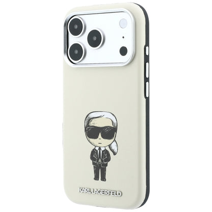 Custodia MagSafe per Apple iPhone 18 Pro / 17 Pro, Karl Lagerfeld, Ikonik Sketch, Beige