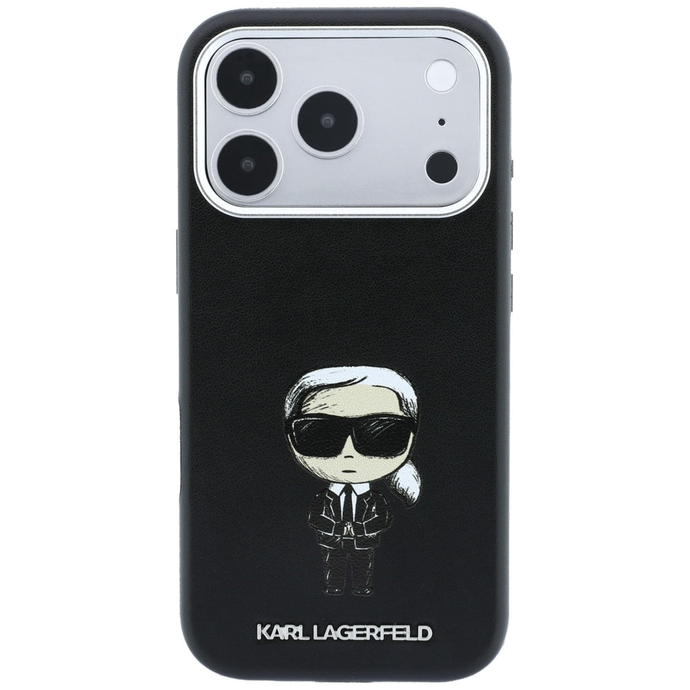 Custodia MagSafe per Apple iPhone 18 Pro / 17 Pro, Karl Lagerfeld, Ikonik Sketch, Nera