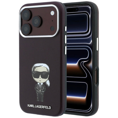 Custodia MagSafe per Apple iPhone 18 Pro / 17 Pro, Karl Lagerfeld, Ikonik Sketch, Vinaccia