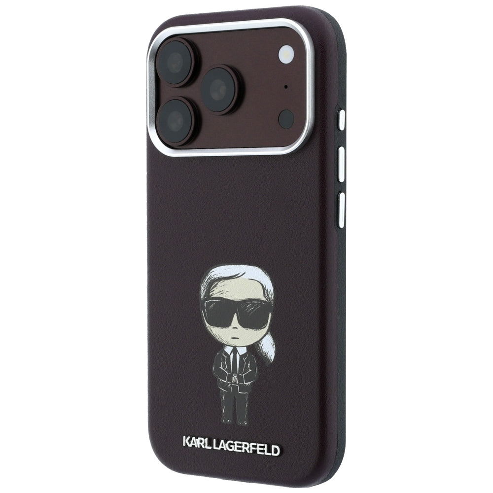 Custodia MagSafe per Apple iPhone 18 Pro / 17 Pro, Karl Lagerfeld, Ikonik Sketch, Vinaccia