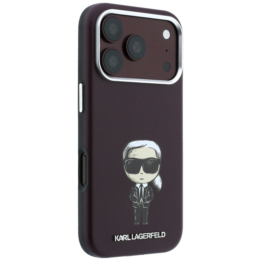 Custodia MagSafe per Apple iPhone 18 Pro / 17 Pro, Karl Lagerfeld, Ikonik Sketch, Vinaccia