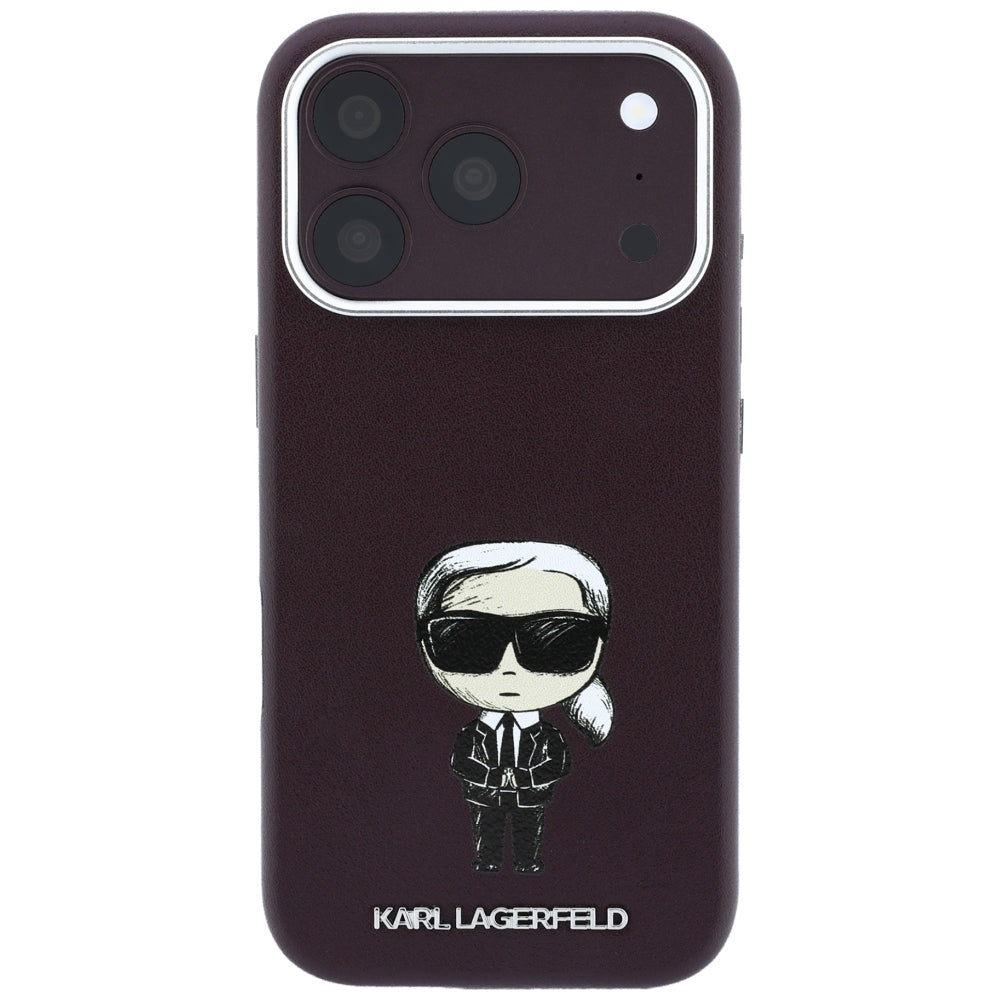 Custodia MagSafe per Apple iPhone 18 Pro / 17 Pro, Karl Lagerfeld, Ikonik Sketch, Vinaccia