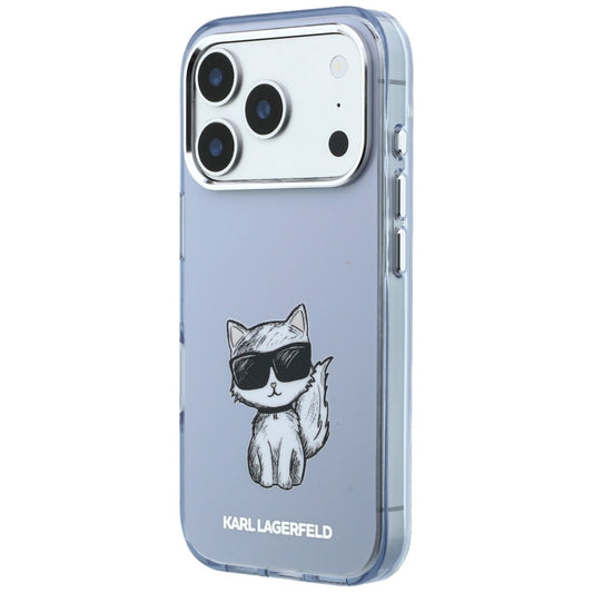 Custodia MagSafe per Apple iPhone 18 Pro / 17 Pro, Karl Lagerfeld, IML Choupette Body Sketch Print, Blu