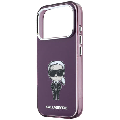 Custodia MagSafe per Apple iPhone 18 Pro / 17 Pro, Karl Lagerfeld, HC IML Ikonik Sketch Print, color bordeaux