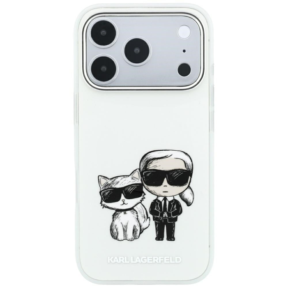 Custodia MagSafe per Apple iPhone 18 Pro / 17 Pro, Karl Lagerfeld, KC Bodies Sketch, Beige