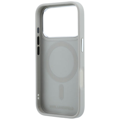 Custodia MagSafe per Apple iPhone 18 Pro / 17 Pro, Karl Lagerfeld, Point and Choupette Sketch, Grigio