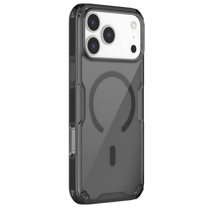 Custodia MagSafe per Apple iPhone 18 Pro / 17 Pro, Nillkin, Nature Pro, Nera Trasparente