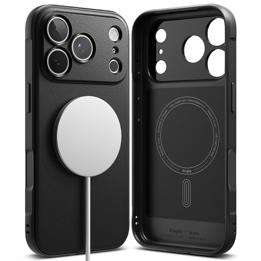 Custodia MagSafe per Apple iPhone 18 Pro / 17 Pro, Ringke, Onyx, Nera