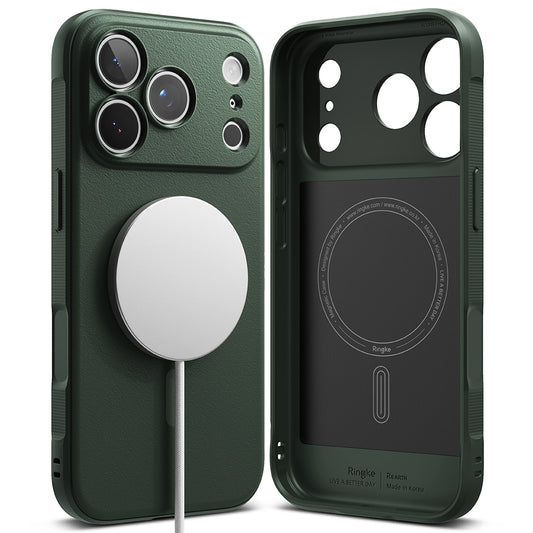 Custodia MagSafe per Apple iPhone 18 Pro / 17 Pro, Ringke, Onyx, Verde Scuro