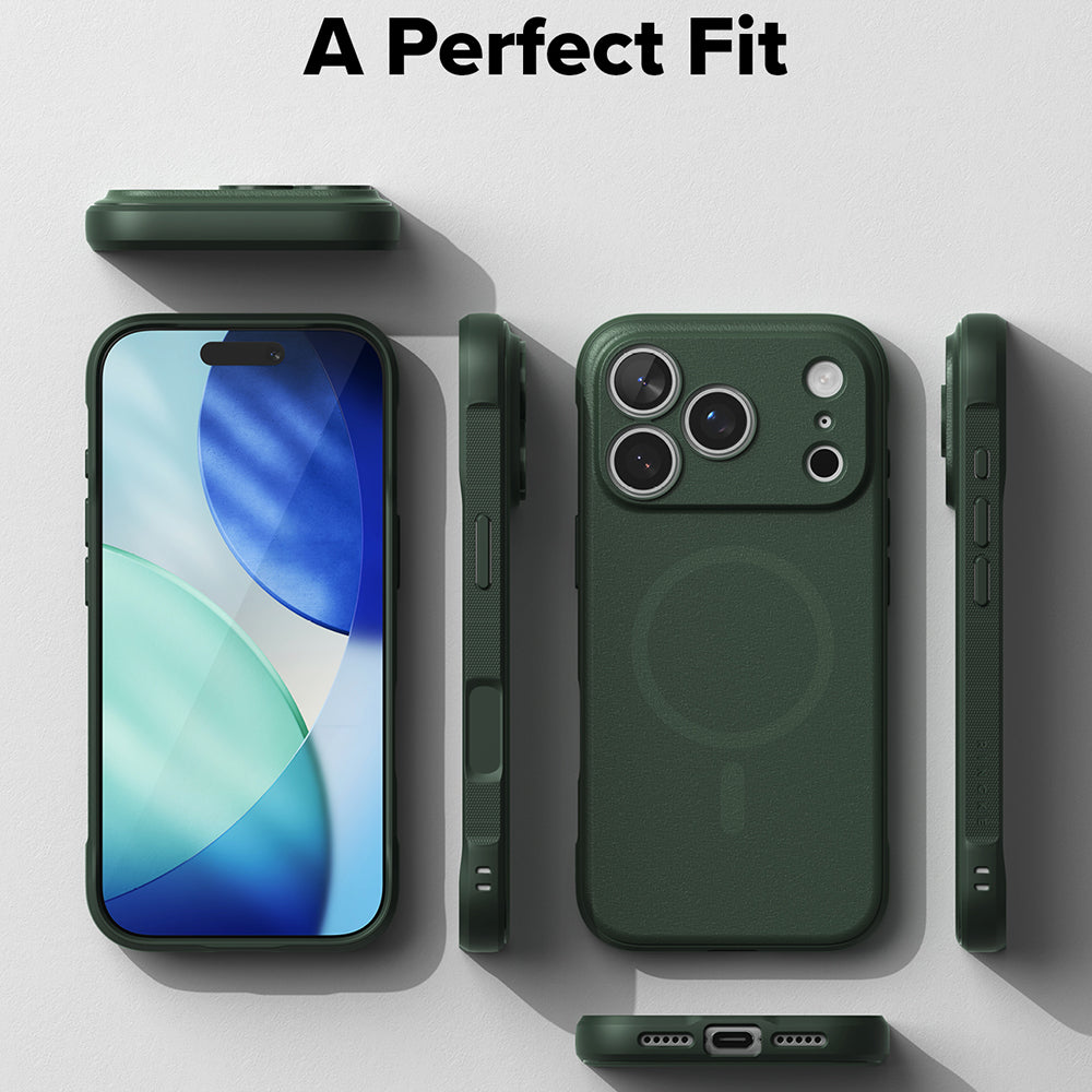 Custodia MagSafe per Apple iPhone 18 Pro / 17 Pro, Ringke, Onyx, Verde Scuro