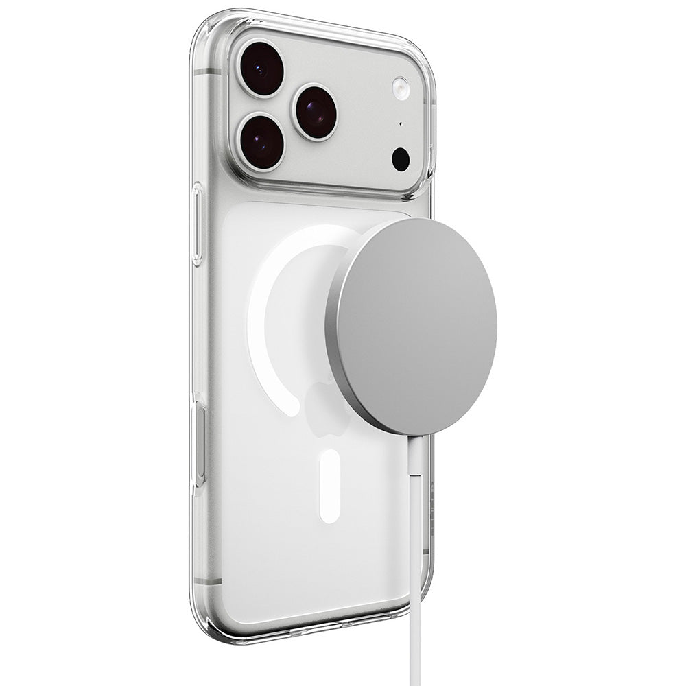 Custodia MagSafe per Apple iPhone 18 Pro / 17 Pro, Spigen, Liquid Crystal MagFit, Bianca ACS12180