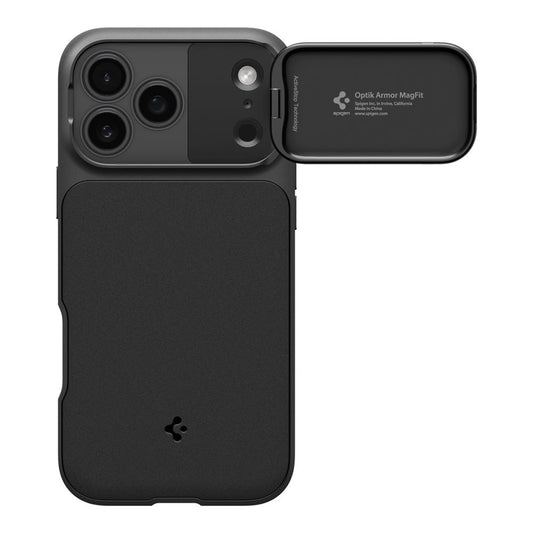 Custodia MagSafe per Apple iPhone 18 Pro / 17 Pro, Spigen, Optik Armor, Nera ACS09953