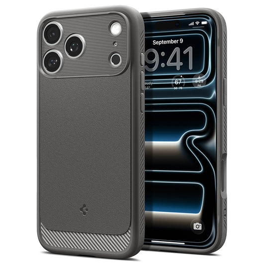 Custodia MagSafe per Apple iPhone 18 Pro / 17 Pro, Spigen, Rugged Armor, Grigio ACS12148