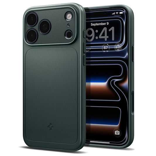 Custodia MagSafe per Apple iPhone 18 Pro / 17 Pro, Spigen, Thin Fit, Verde ACS12145