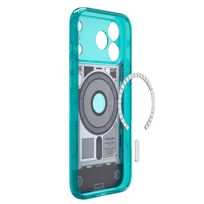 Custodia MagSafe per Apple iPhone 18 Pro / 17 Pro, Spigen, Ultra Hybrid C-One, Turchese ACS11985