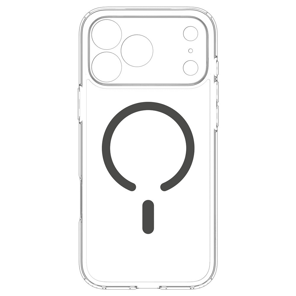 Custodia MagSafe per Apple iPhone 18 Pro / 17 Pro, Spigen, Ultra Hybrid, Grigio Trasparente ACS12156