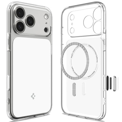 Custodia MagSafe per Apple iPhone 18 Pro / 17 Pro, Spigen, Ultra Hybrid T, Bianca ACS12169