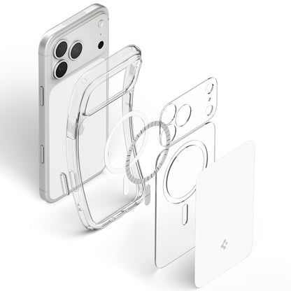 Custodia MagSafe per Apple iPhone 18 Pro / 17 Pro, Spigen, Ultra Hybrid T, Bianca ACS12169