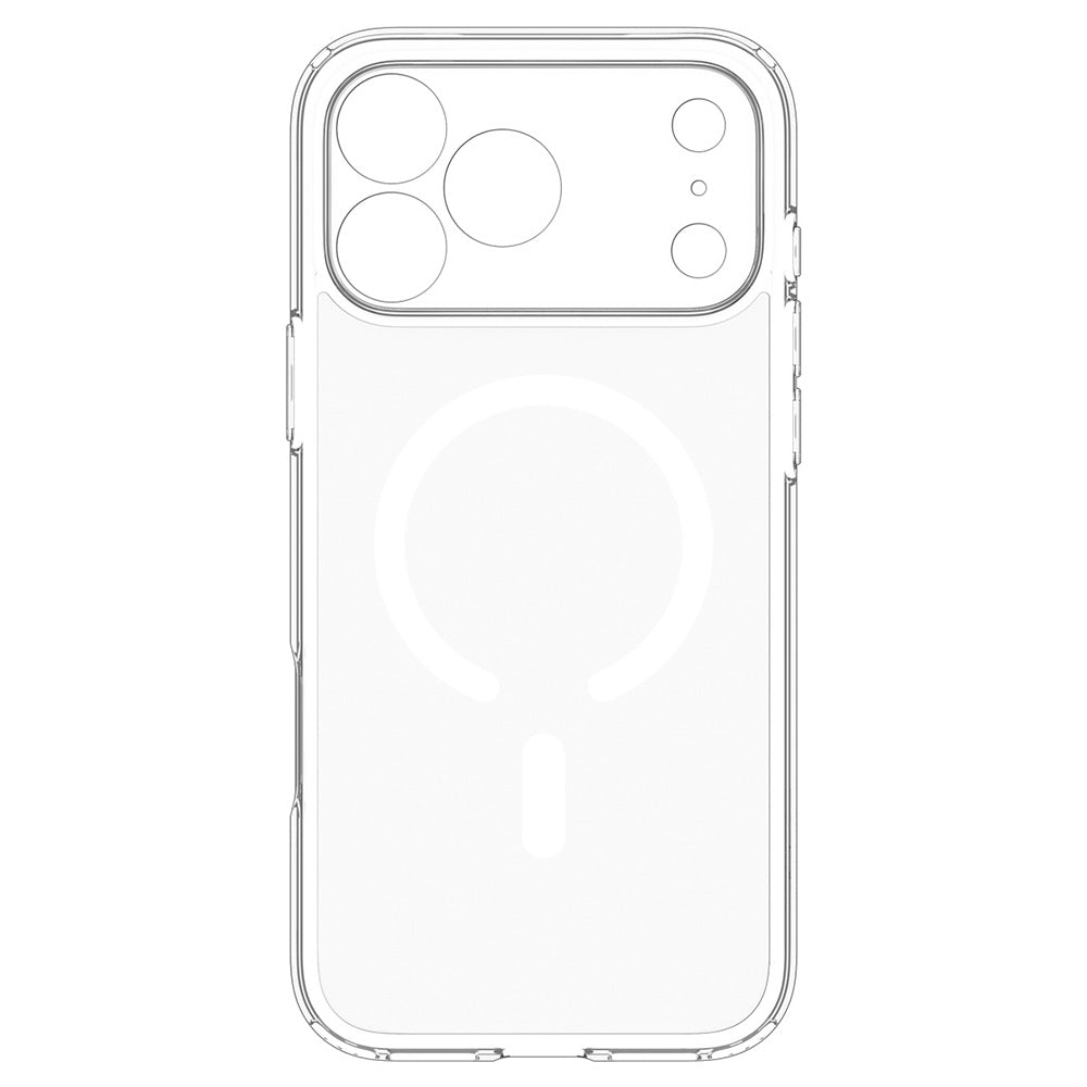 Custodia MagSafe per Apple iPhone 18 Pro / 17 Pro, Spigen, Ultra Hybrid, Trasparente Bianca ACS12155