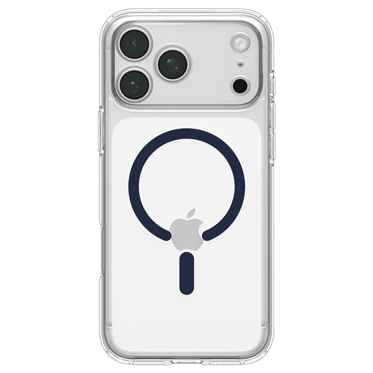 Custodia MagSafe per Apple iPhone 18 Pro / 17 Pro, Spigen, Ultra Hybrid, Trasparente Blu Navy ACS12158
